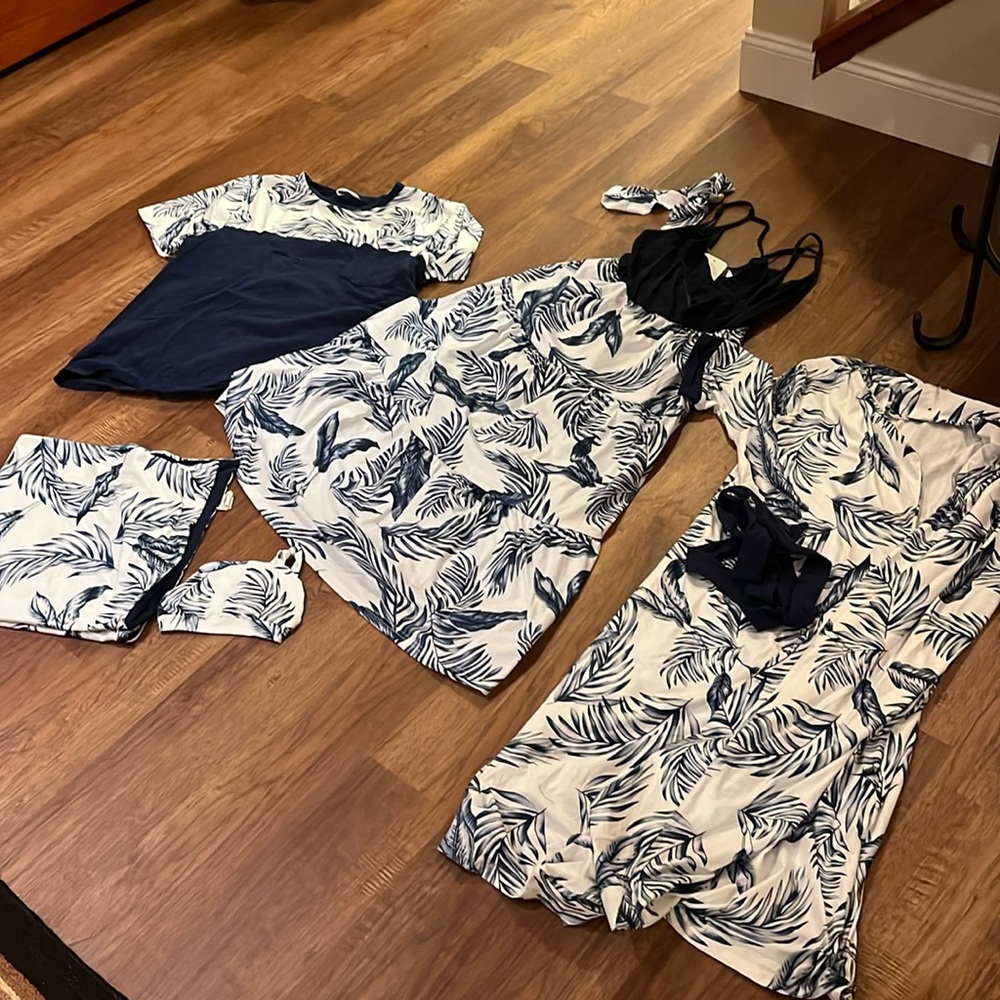 NEW 6 Piece Family”Bringing Home Baby” Matching Outfits- Mom, Dad and Baby
